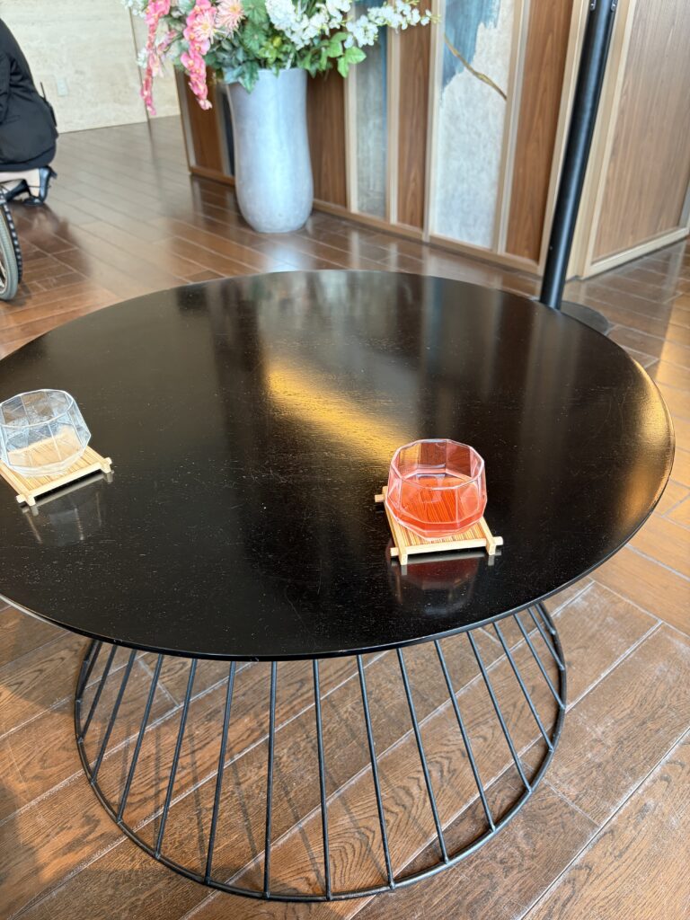 チェックイン時のウェルカムドリンク